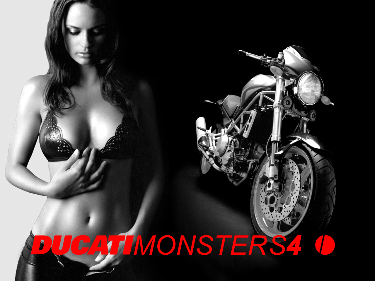 Ducati Monster S4 & girl