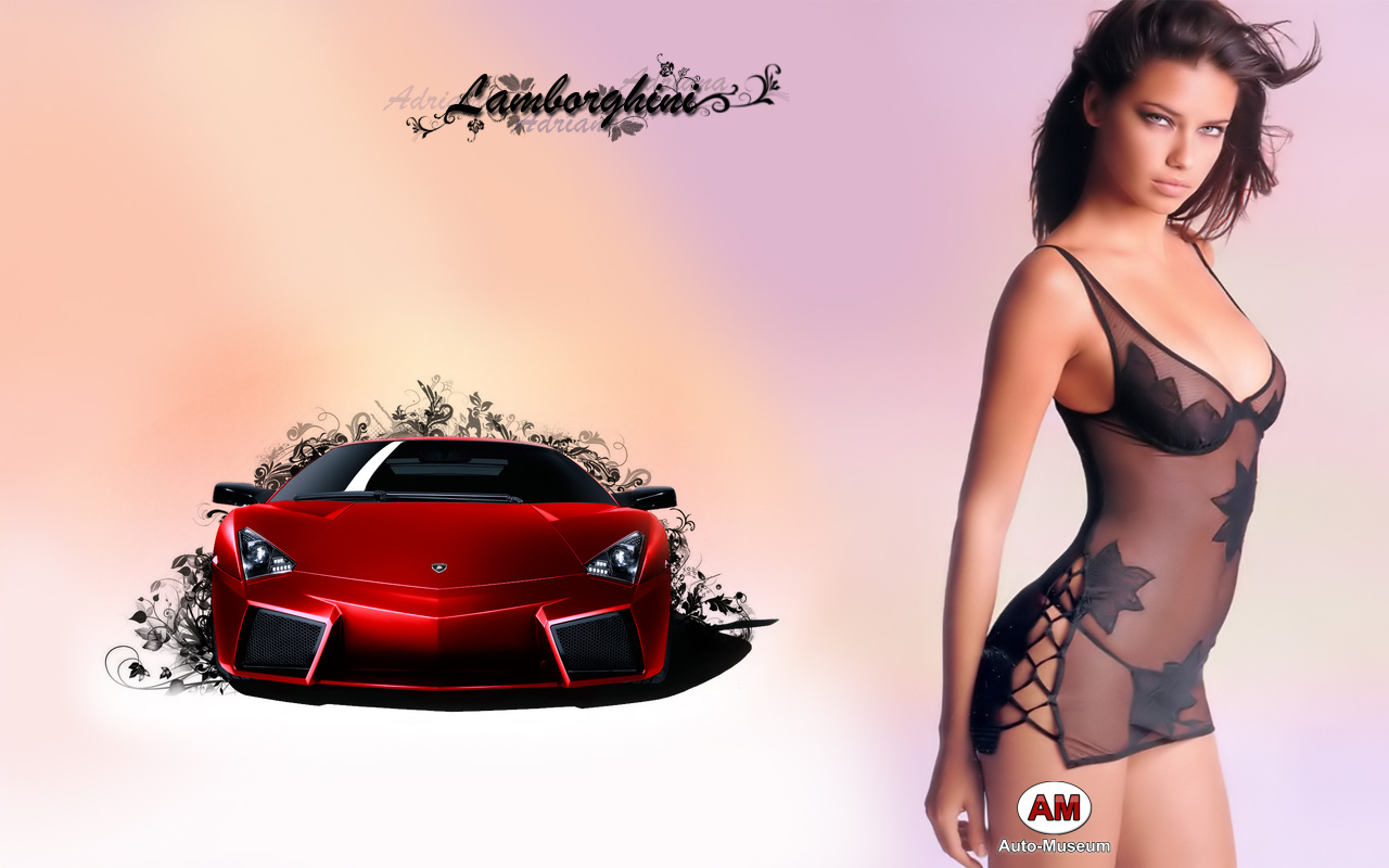 Lamborghini & Sexy Girl - Adriana