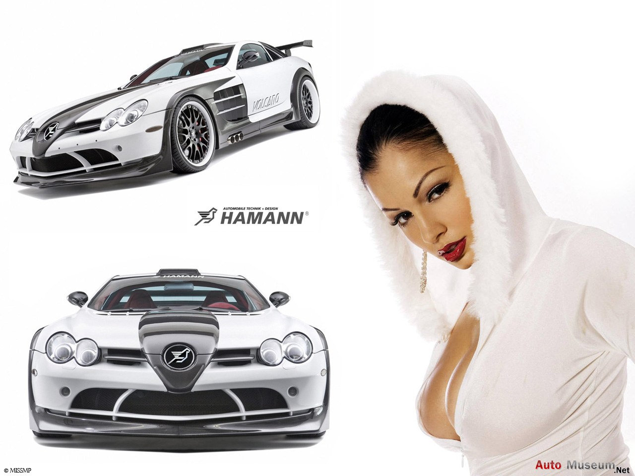 Mercedes SLR Volcano Hamann & Sexy Girl